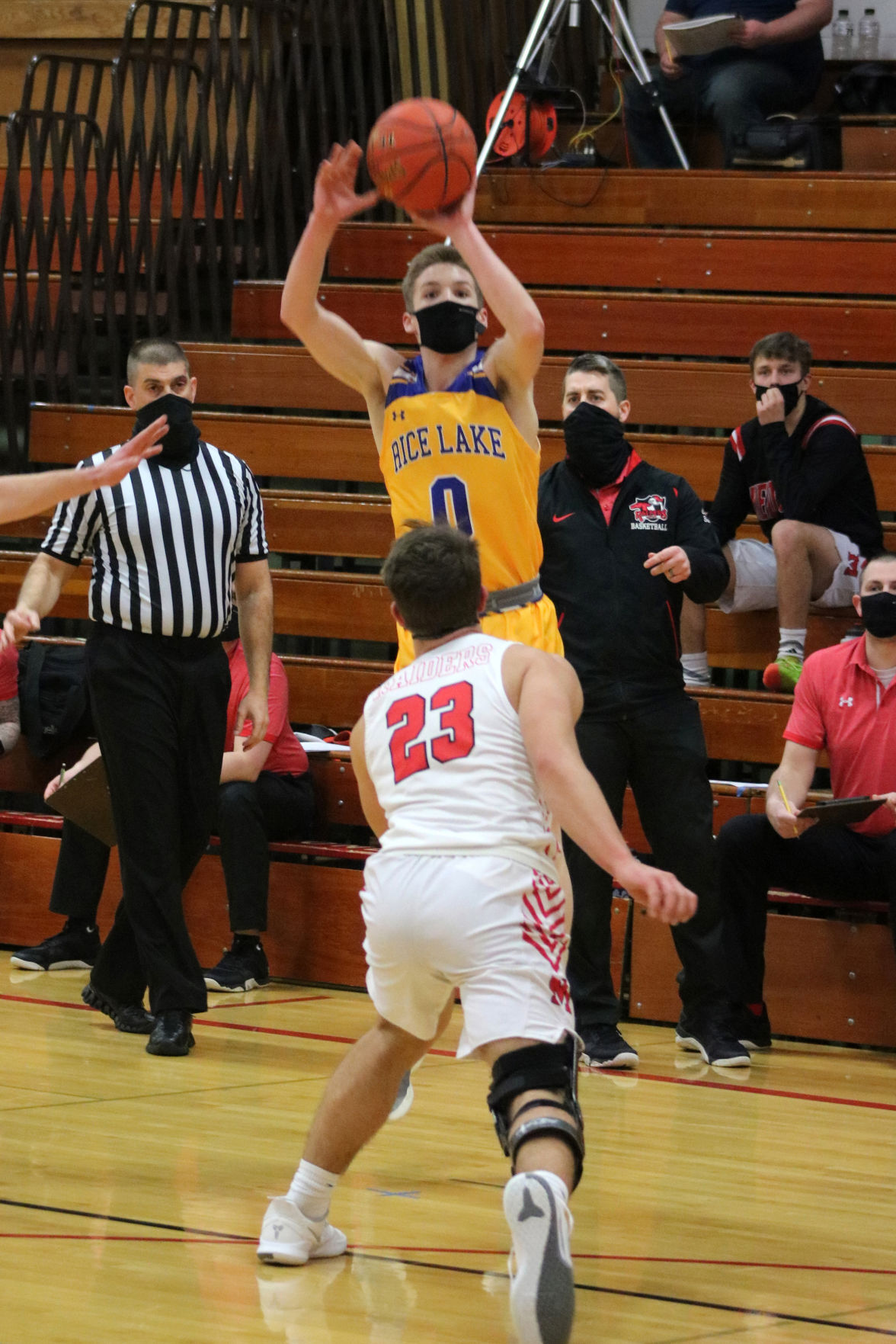 Rice Lake boys basketball at Medford 2-25-21